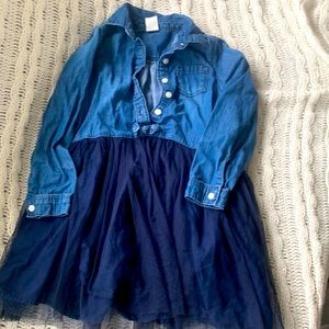 Little girls Jean dress 4t